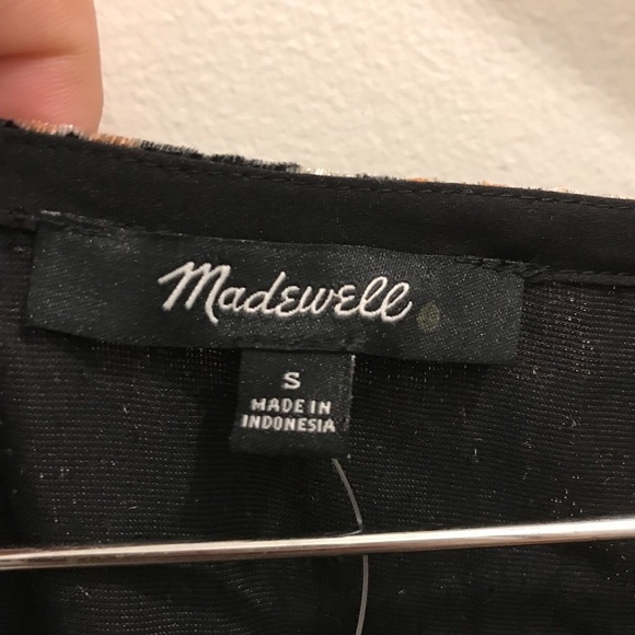 NWT Madewell Velvet Tulip Sleeve Ruffle Top Small - Picture 10 of 12